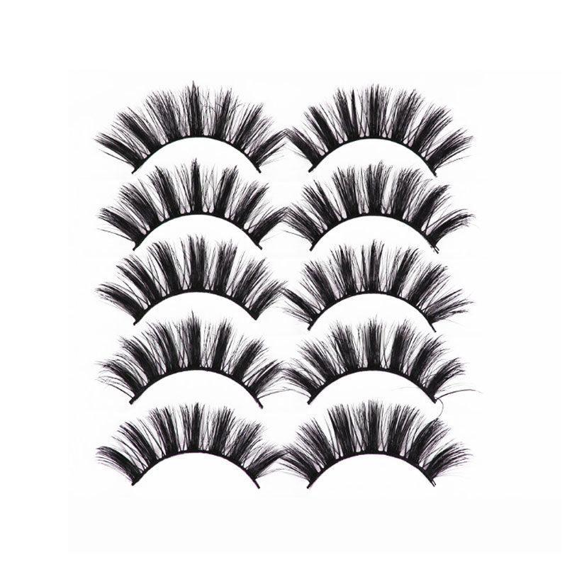 5 Pairs 3D Thick Mink Fake False Eyelashes Natural Long Wispy Makeup Lashes Au-6
