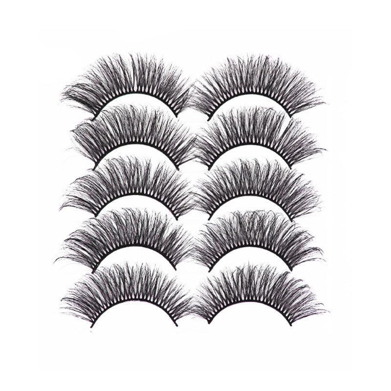 5 Pairs 3D Thick Mink Fake False Eyelashes Natural Long Wispy Makeup Lashes Au-5