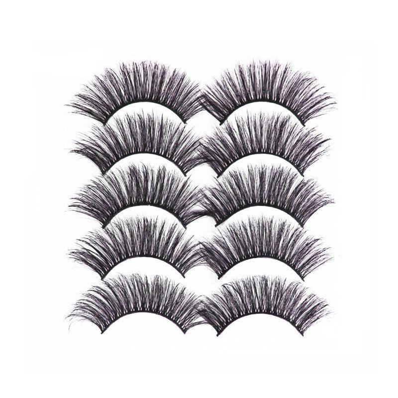 5 Pairs 3D Thick Mink Fake False Eyelashes Natural Long Wispy Makeup Lashes Au-7
