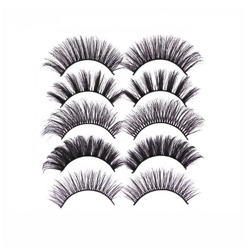 5 Pairs 3D Thick Mink Fake False Eyelashes Natural Long Wispy Makeup Lashes Au-10