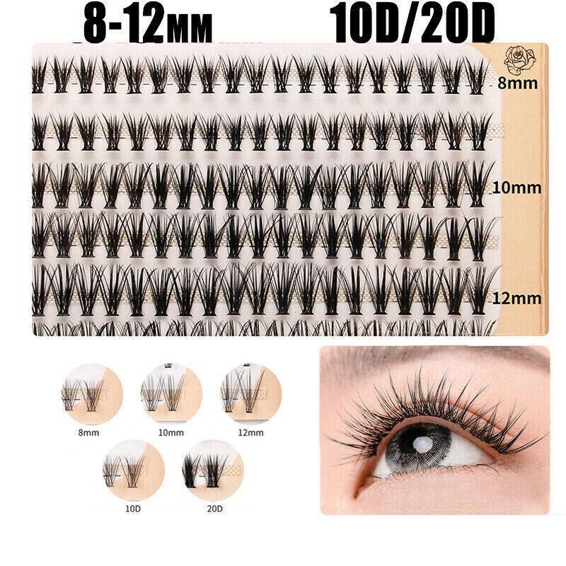 Volume Cluster Eyelash Extension Individual Russian False Mink Lashes C 10D/20D-3