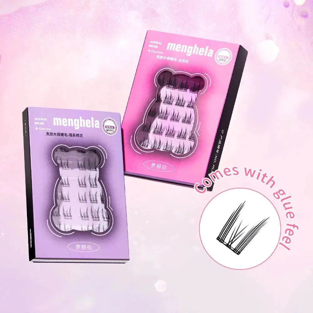 Fairy Glue-free False Eyelashes Easy To Rebound No Need To Remove Segmented Thin Stems Suitable For Novice DIY MENGHELA Eyelashe-2