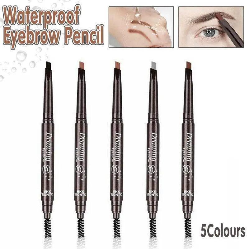 Waterproof Eyebrow Pencil Eye Brow Eyeliner Pen With Brush Makeup Cosmetic Tool-0