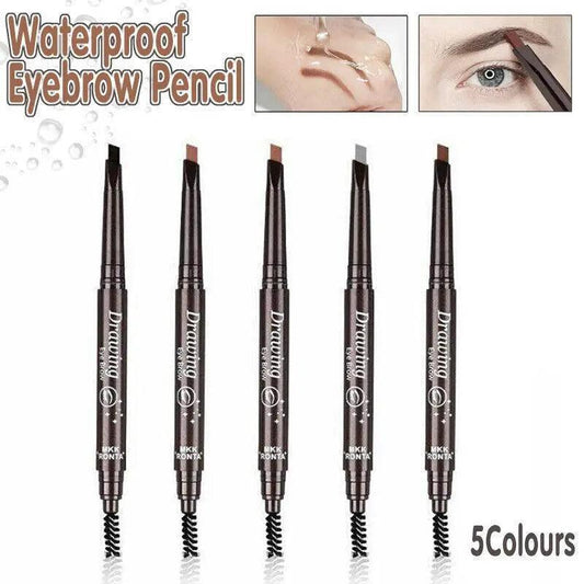 Waterproof Eyebrow Pencil Eye Brow Eyeliner Pen With Brush Makeup Cosmetic Tool-0